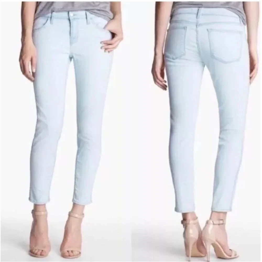 J BRAND Nirvana Sky Cropped Mid Rise Jeans